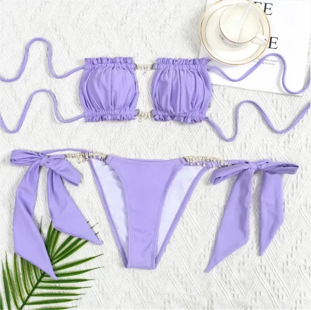Sexy Rhinestone Chain Micro Bikini Swimwear Fashion Boss 21 Sexy Rhinestone Chain Micro Bikini Swimwear Fashion Boss 21