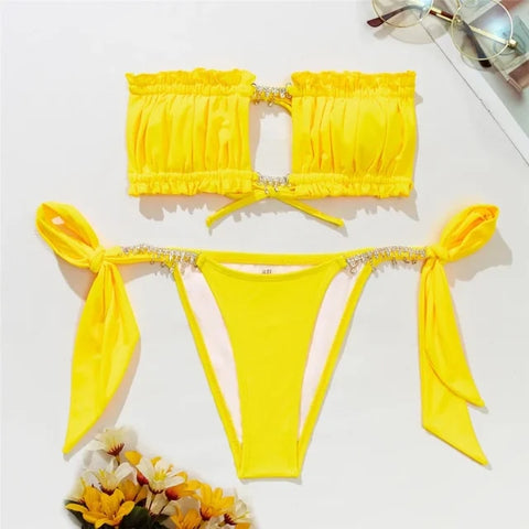Sexy Rhinestone Chain Micro Bikini Swimwear Fashion Boss 21 Sexy Rhinestone Chain Micro Bikini Swimwear Fashion Boss 21