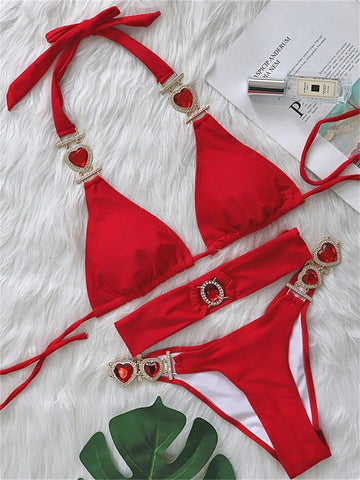 Sexy Rhinestones Bikini With Headband Fashion Boss 21 Sexy Rhinestones Bikini With Headband Fashion Boss 21