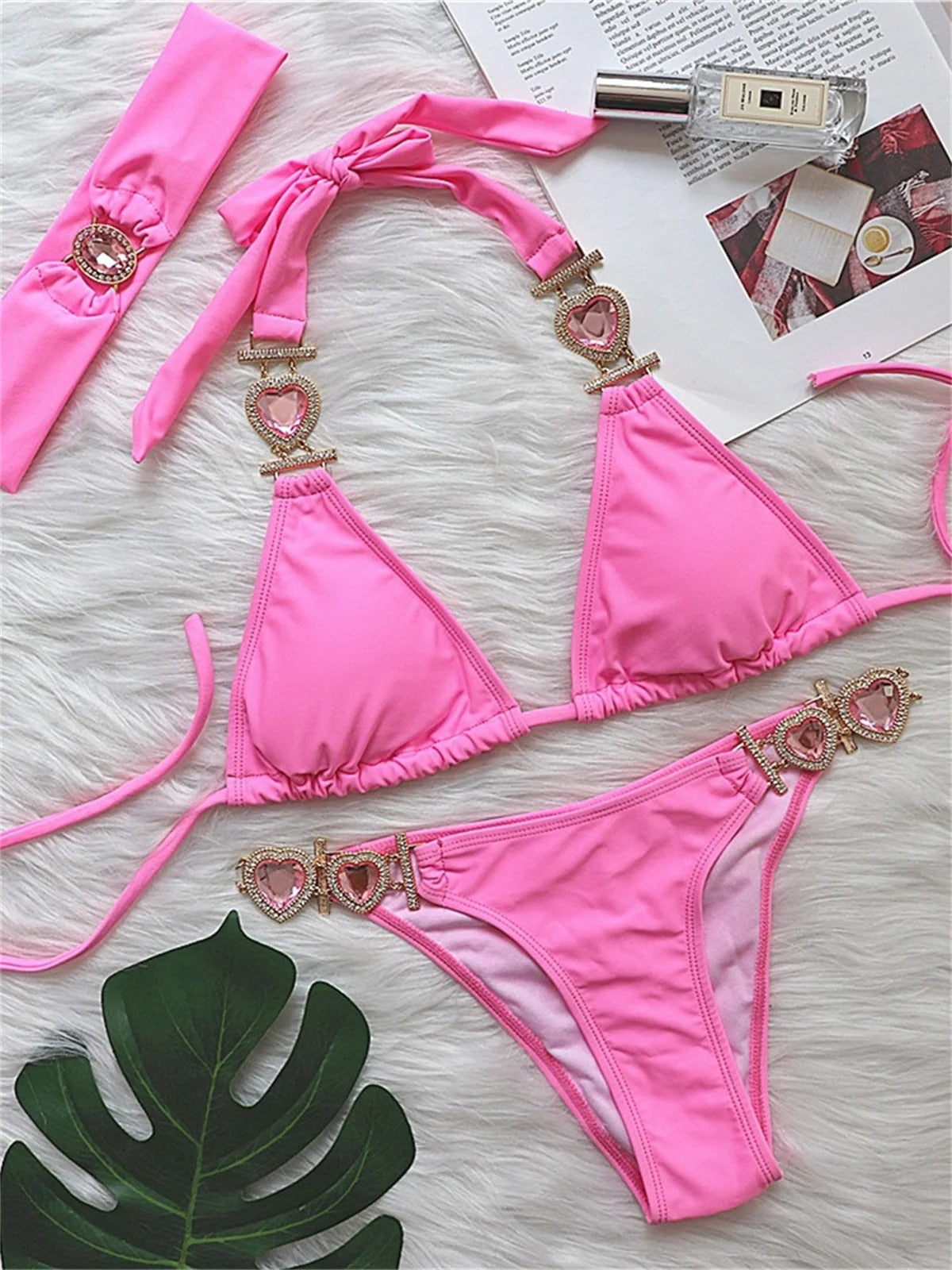 Sexy Rhinestones Bikini With Headband Fashion Boss 21 Sexy Rhinestones Bikini With Headband Fashion Boss 21
