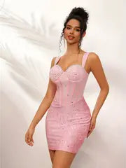 Rhinestone Corset Dress Fashion Boss 21 Rhinestone Corset Dress Fashion Boss 21