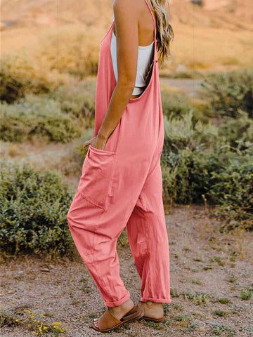 Sleeveless V-Neck Pocketed Jumpsuit Trendsi Sleeveless V-Neck Pocketed Jumpsuit Trendsi