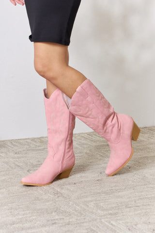 Knee High Cowboy Boots Trendsi