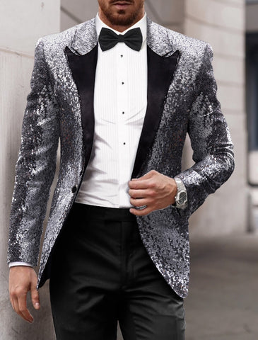 Men's Party Sequin Blazer Fashion Boss 21