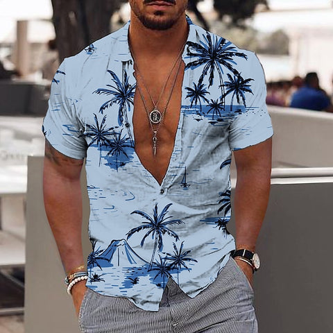 Men's Hawaiian Shirt Fashion Boss 21