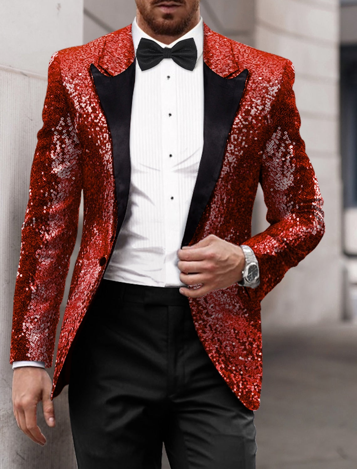 Men's Party Sequin Blazer Fashion Boss 21