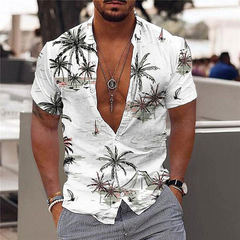 Men's Hawaiian Shirt Fashion Boss 21