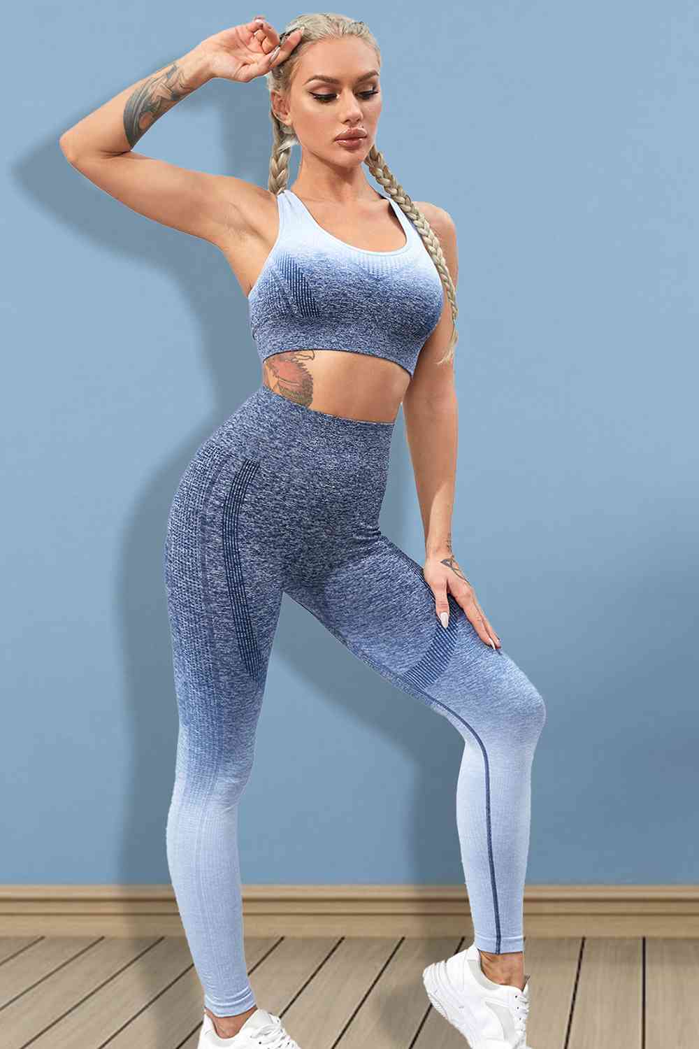 Gradient Sports Tank and Leggings Set Fashion Boss 21