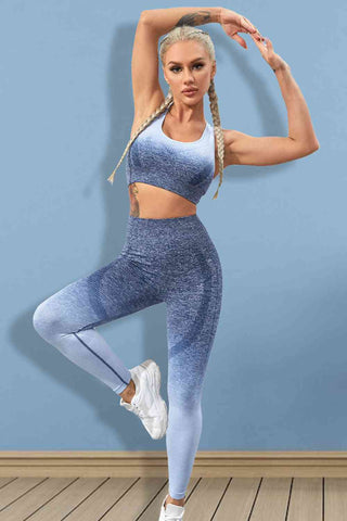 Gradient Sports Tank and Leggings Set Fashion Boss 21