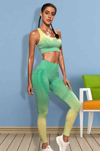 Gradient Sports Tank and Leggings Set Fashion Boss 21