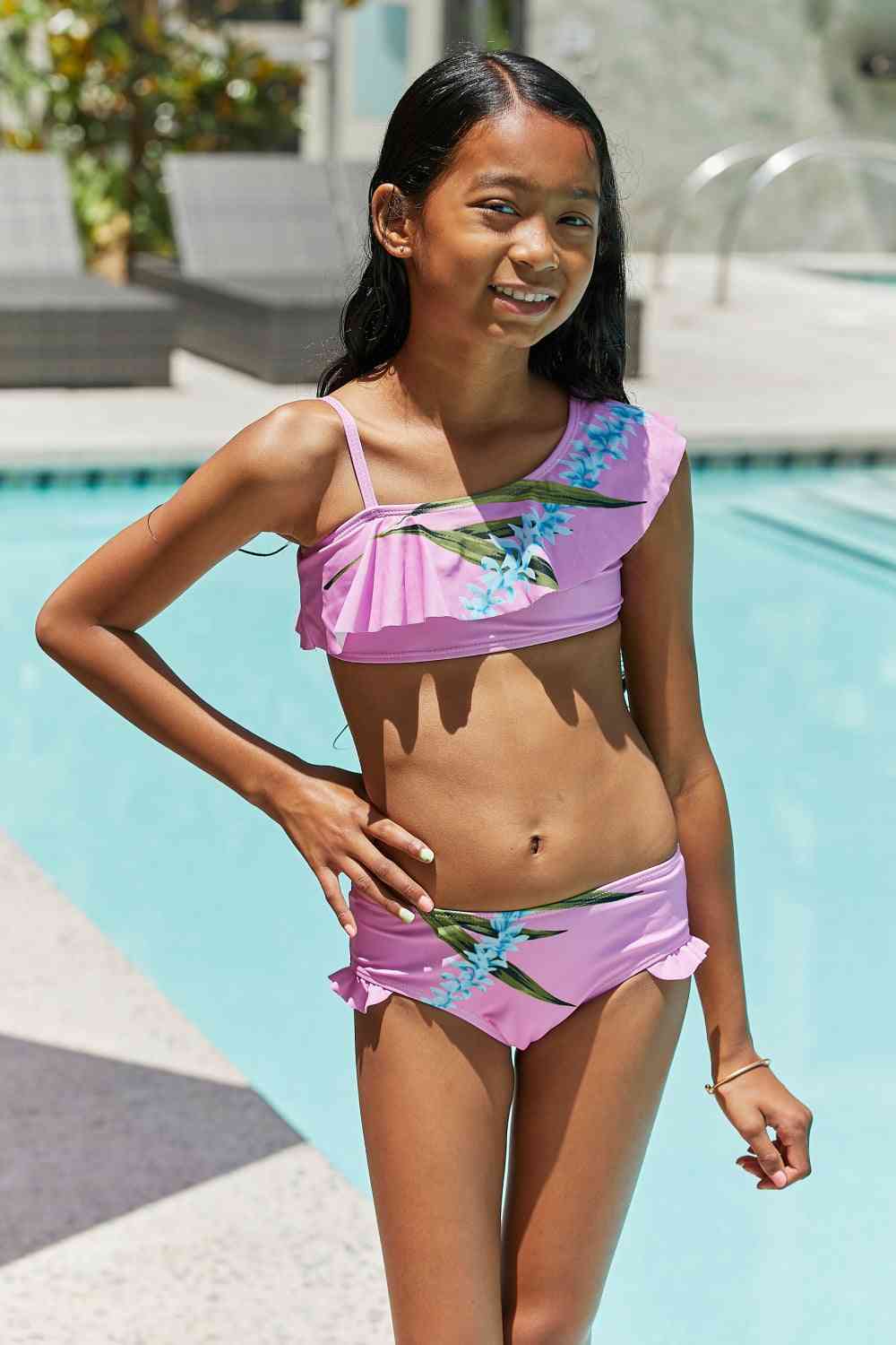 Marina West Swim Vacay Mode Two-Piece Swim Set in Carnation Pink Trendsi