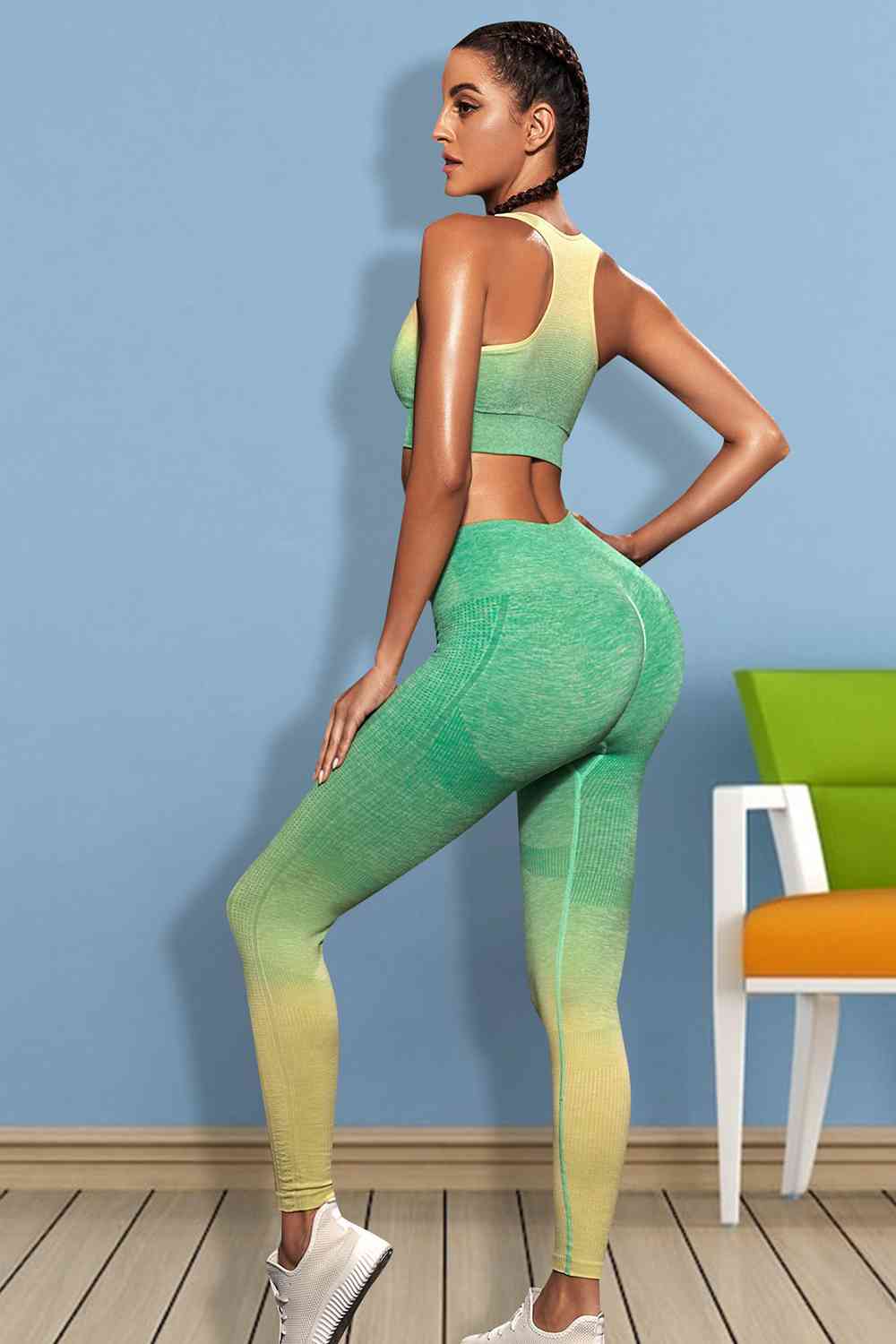 Gradient Sports Tank and Leggings Set Fashion Boss 21