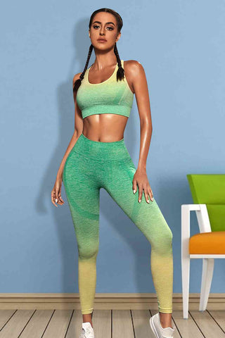 Gradient Sports Tank and Leggings Set Fashion Boss 21