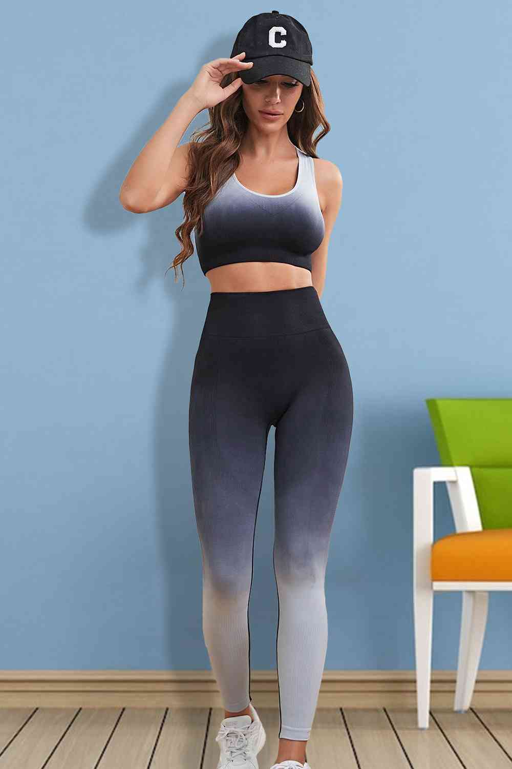 Gradient Sports Tank and Leggings Set Fashion Boss 21