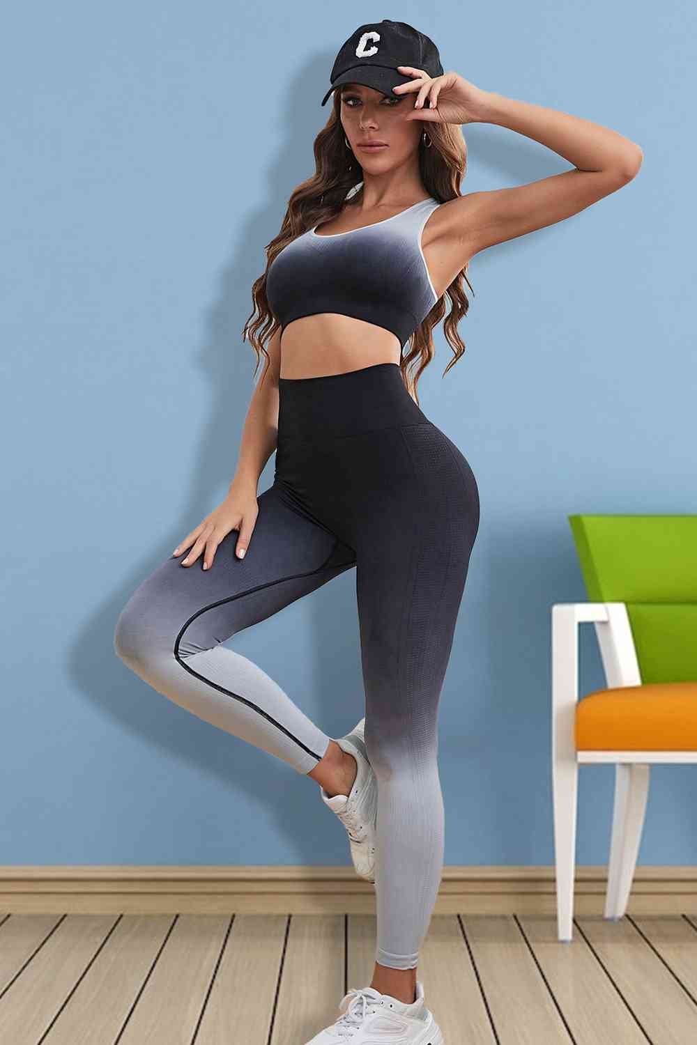 Gradient Sports Tank and Leggings Set Fashion Boss 21