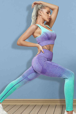 Gradient Sports Tank and Leggings Set Fashion Boss 21