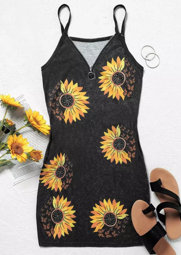 Sunflower Mini dress Fashion Boss 21